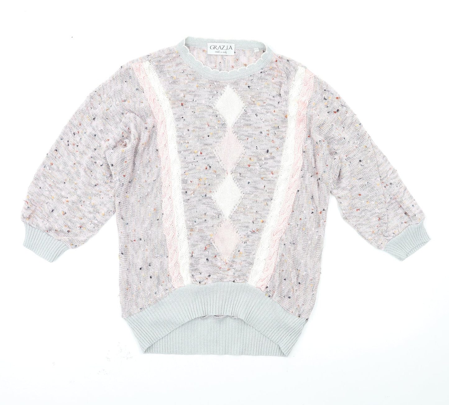GRAZIA Womens Multicoloured   Pullover Jumper Size 12