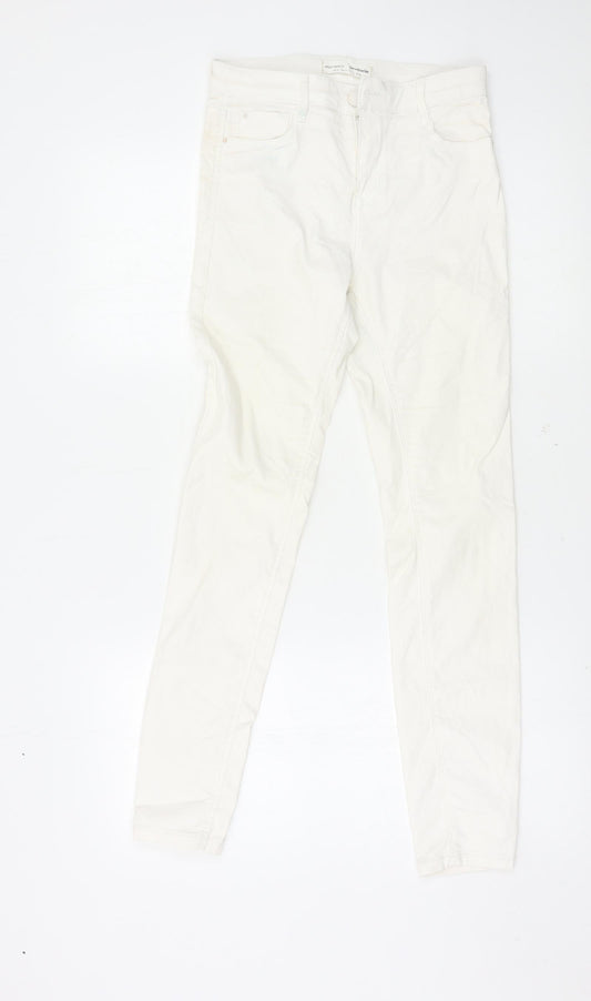 Astradivarius Womens White   Skinny Jeans Size 8 L27 in