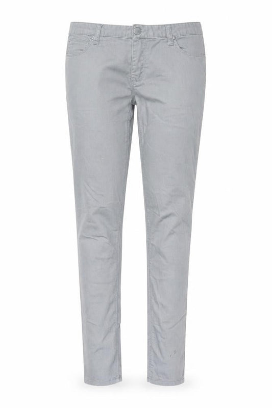 Denim & Co. Womens Grey   Trousers  Size 12 L31 in