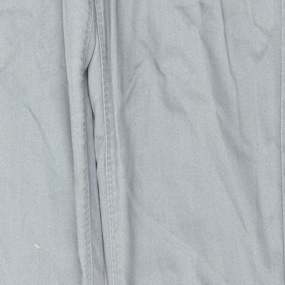 Denim & Co. Womens Grey   Trousers  Size 12 L31 in