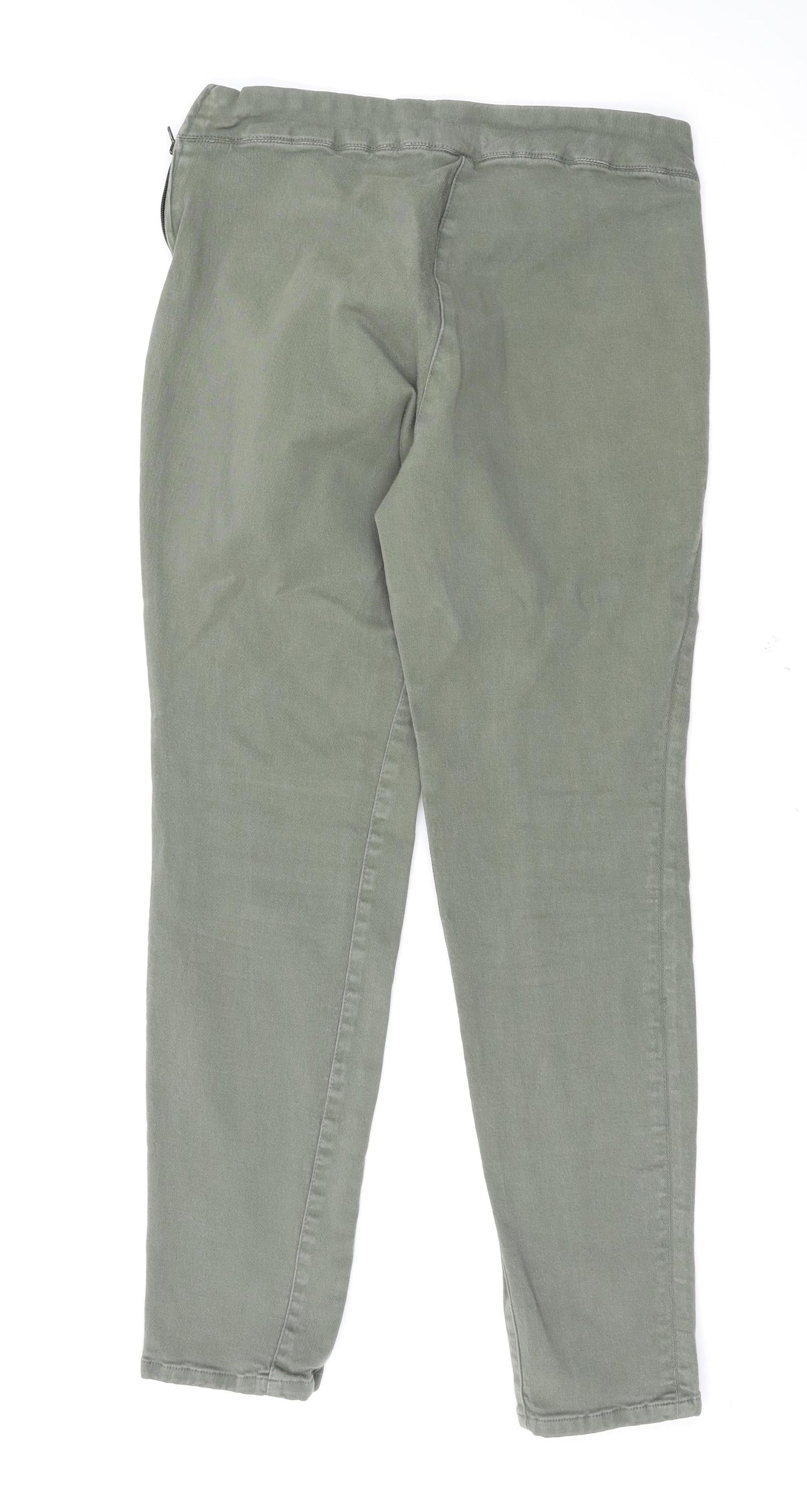 Wallis Womens Green   Skinny Jeans Size 14 L30 in