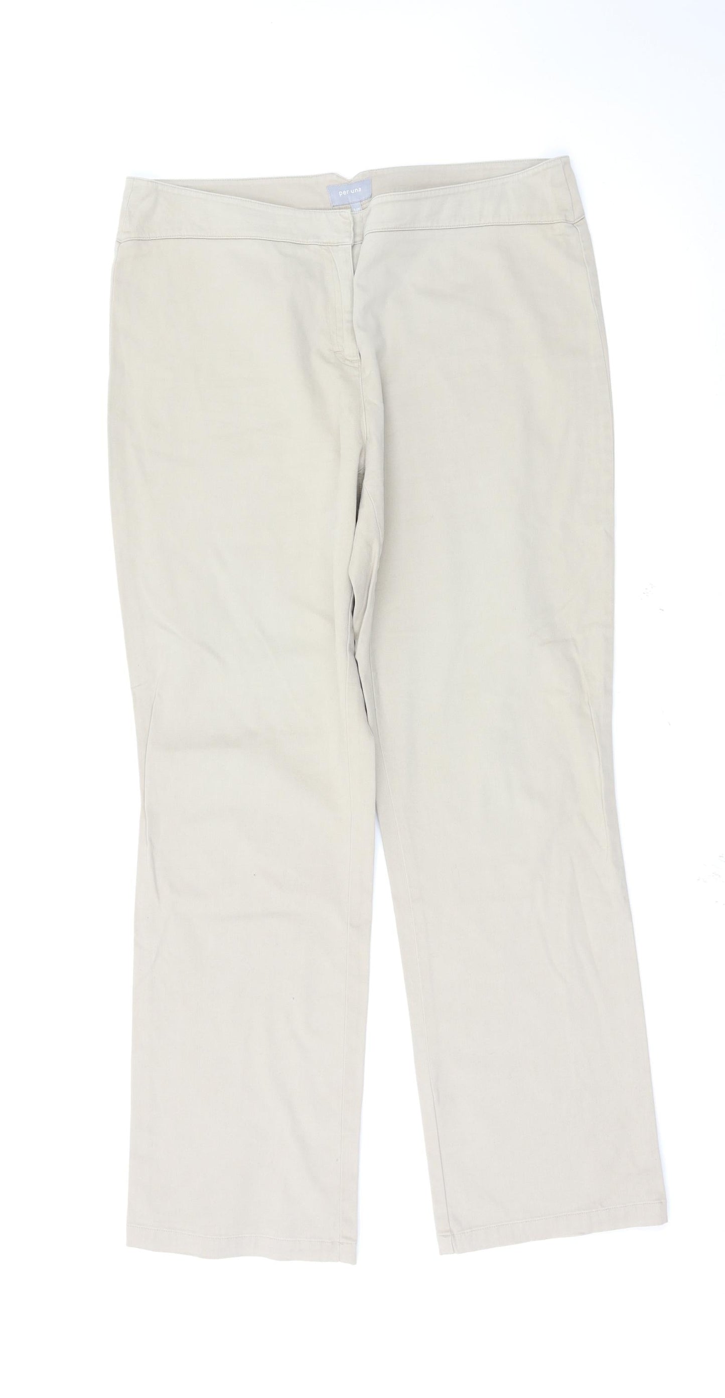 Marks and Spencer Womens Beige   Trousers  Size 14 L30 in