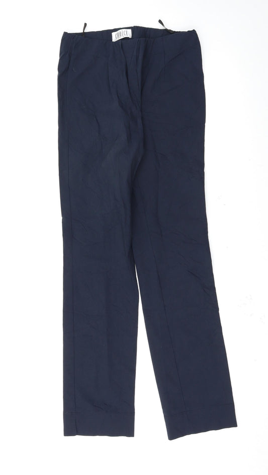 choice Womens Blue   Trousers  Size 10 L31 in
