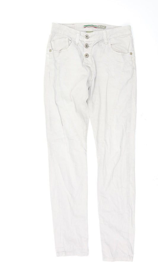 Preworn Womens Grey   Skinny Jeans Size 28 L28.5 in