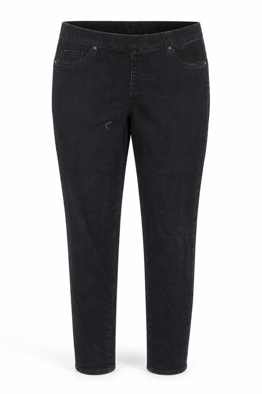 Denim & Co. Womens Black   Jegging Jeans Size 14 L28 in
