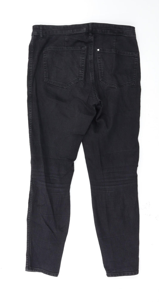 Preworn Womens Black   Jegging Jeans Size 12 L28 in