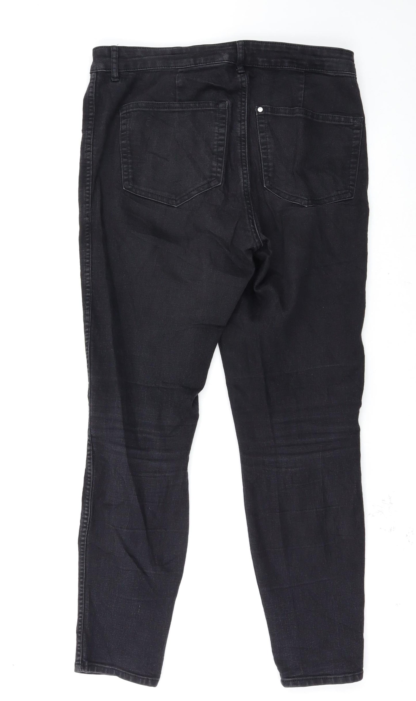 Preworn Womens Black   Jegging Jeans Size 12 L28 in