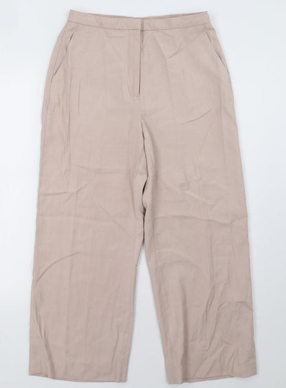 H&M Womens Pink   Trousers  Size 10 L28 in