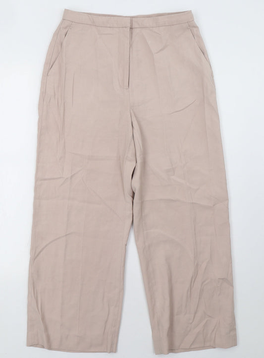 H&M Womens Pink   Trousers  Size 10 L28 in