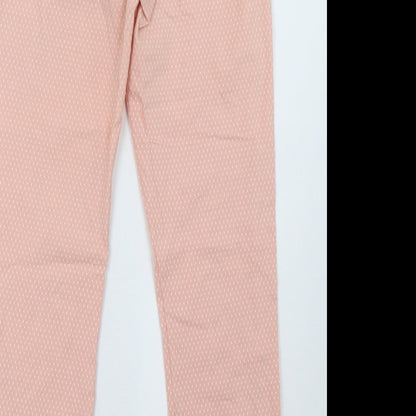 Preworn Womens Pink Polka Dot  Trousers  Size 30 L28 in