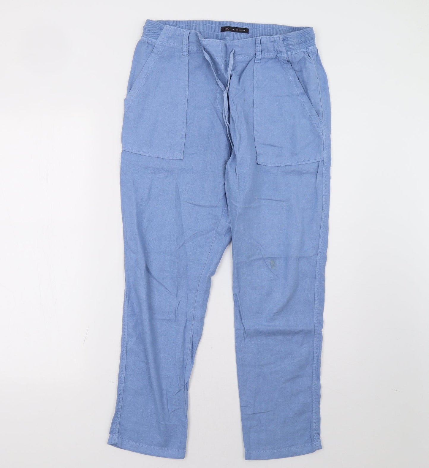 Marks and Spencer Womens Blue   Trousers  Size 10 L28 in
