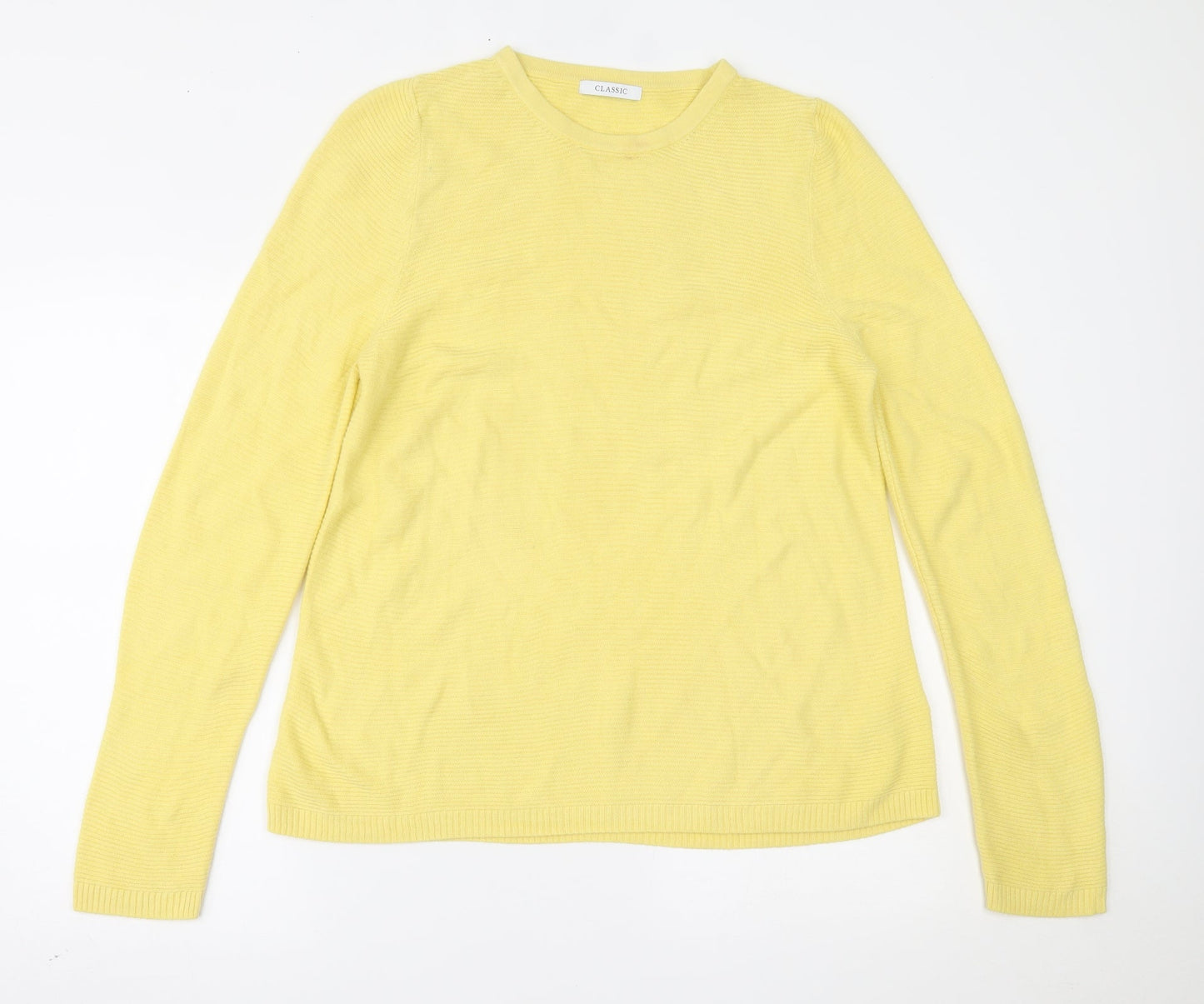Marks and Spencer Womens Yellow   Pullover Jumper Size 16
