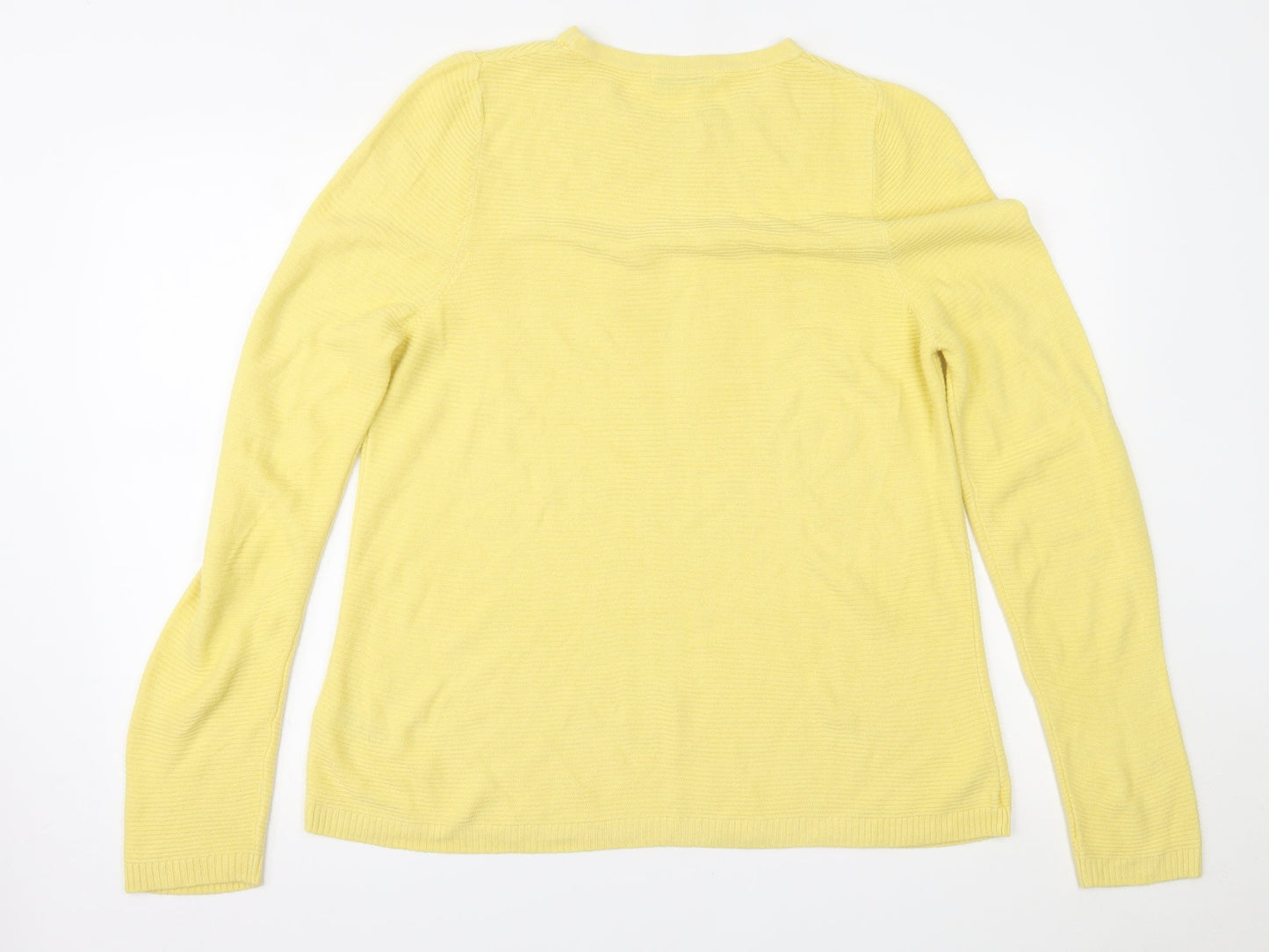 Marks and Spencer Womens Yellow   Pullover Jumper Size 16