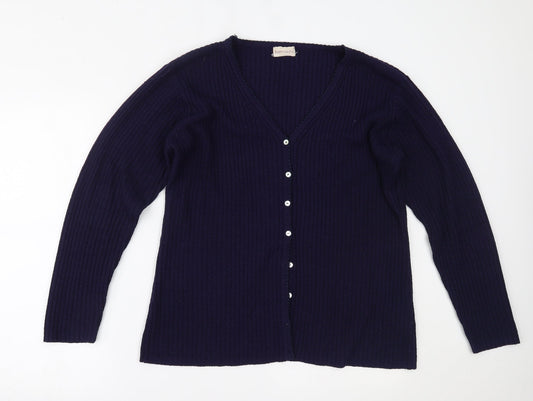 Bonmarché Womens Purple   Cardigan Jumper Size M
