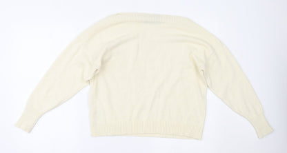 Peppercorn Womens Ivory   Basic Blouse Size M