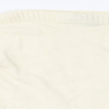 Peppercorn Womens Ivory   Basic Blouse Size M