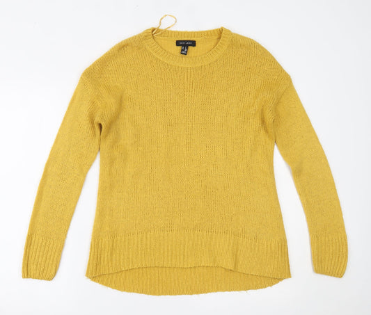 New Look Womens Yellow   Pullover Jumper Size S