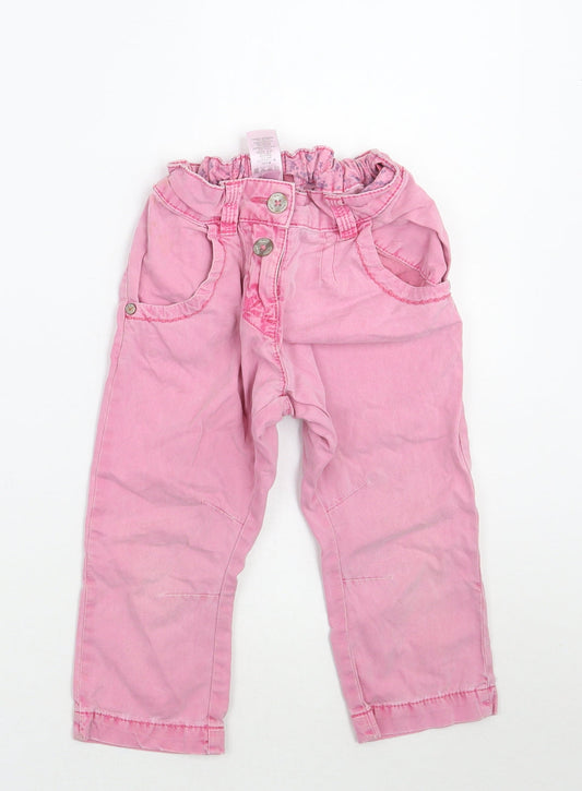 NEXT Girls Pink   Cargo Trousers Size 5 Years