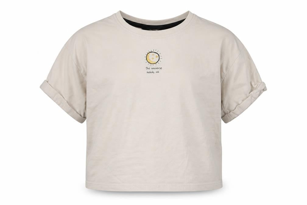 George Girls Beige   Cropped T-Shirt Size 8-9 Years