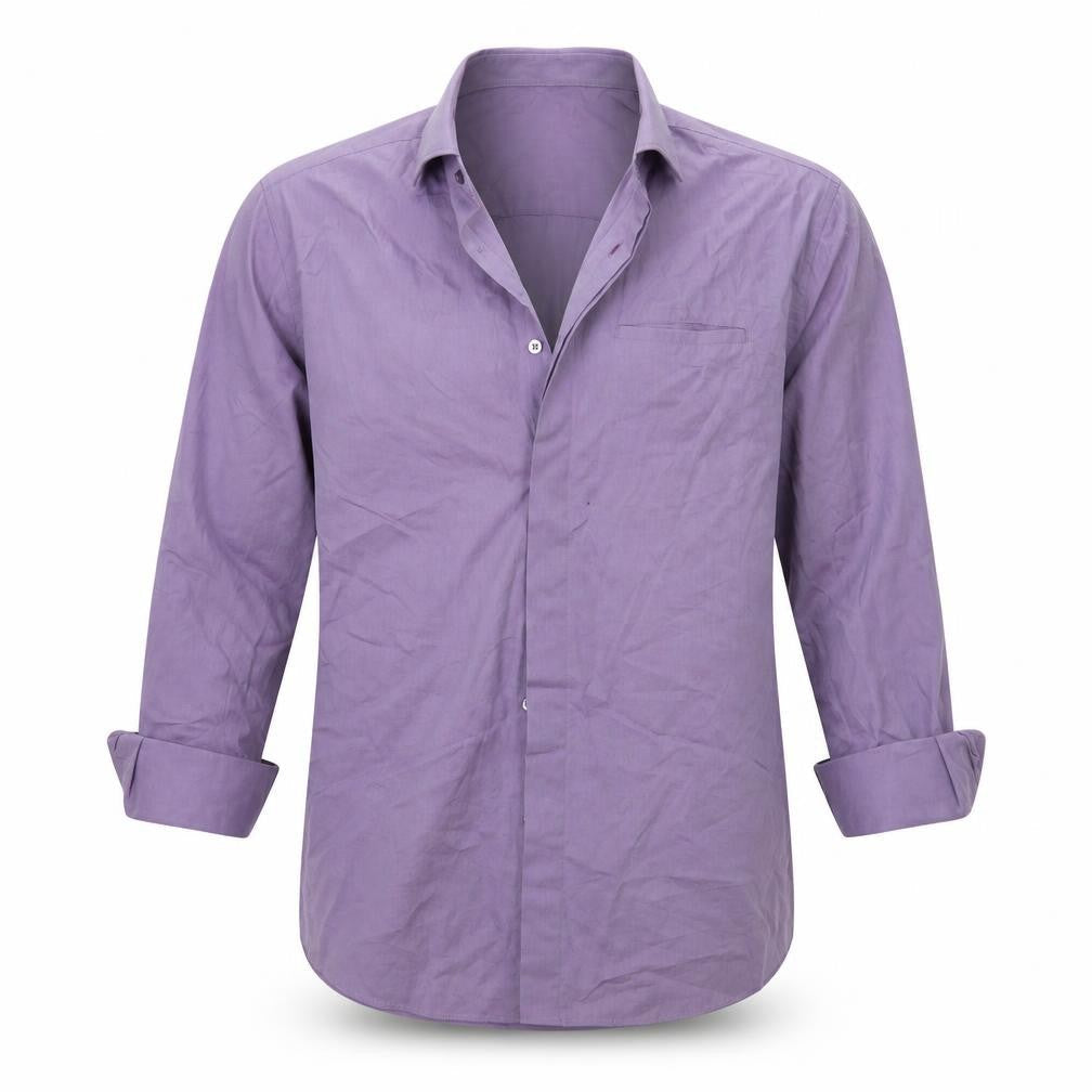 Florence & Fred Mens Purple    Button-Up Size M