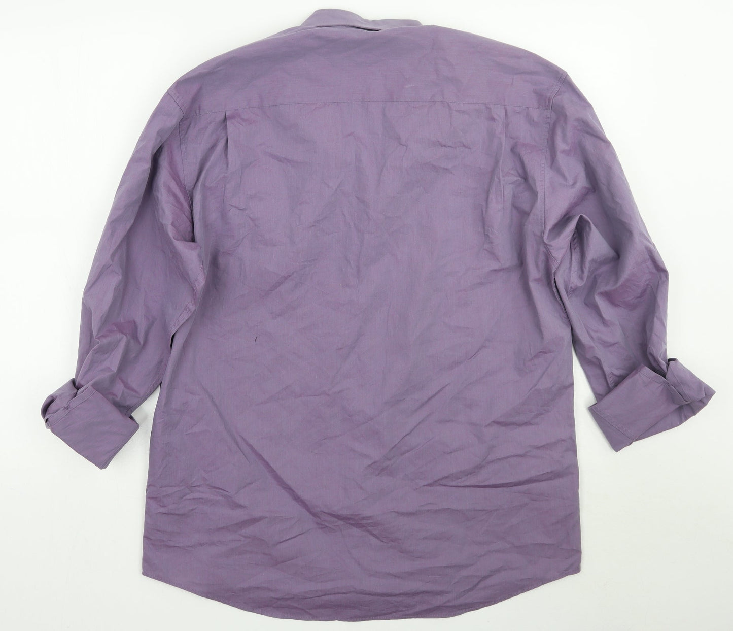 Florence & Fred Mens Purple    Button-Up Size M