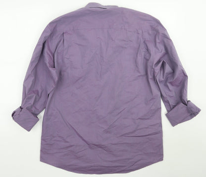 F&F Mens Purple    Button-Up Size M