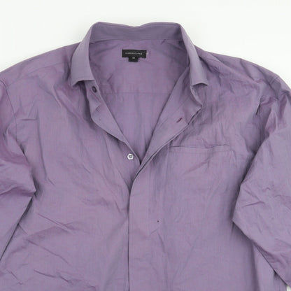 F&F Mens Purple    Button-Up Size M