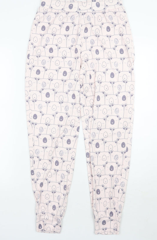Matalan Womens Pink Geometric  Top Pyjama Pants Size S