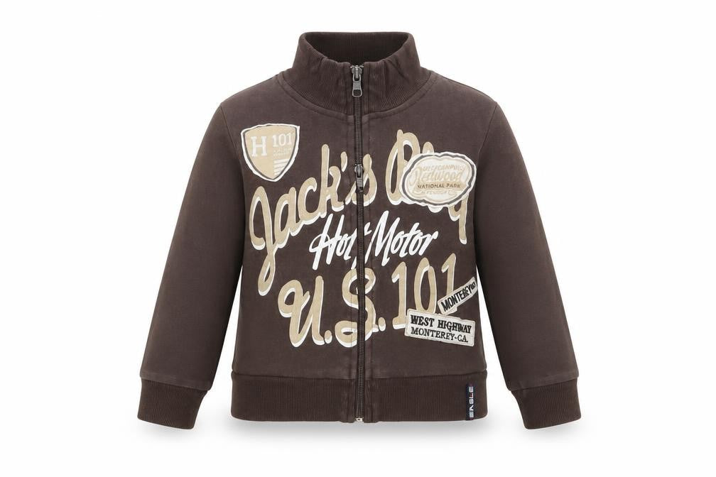 Flyers eagle Boys Brown   Jacket Coat Size 3-4 Years