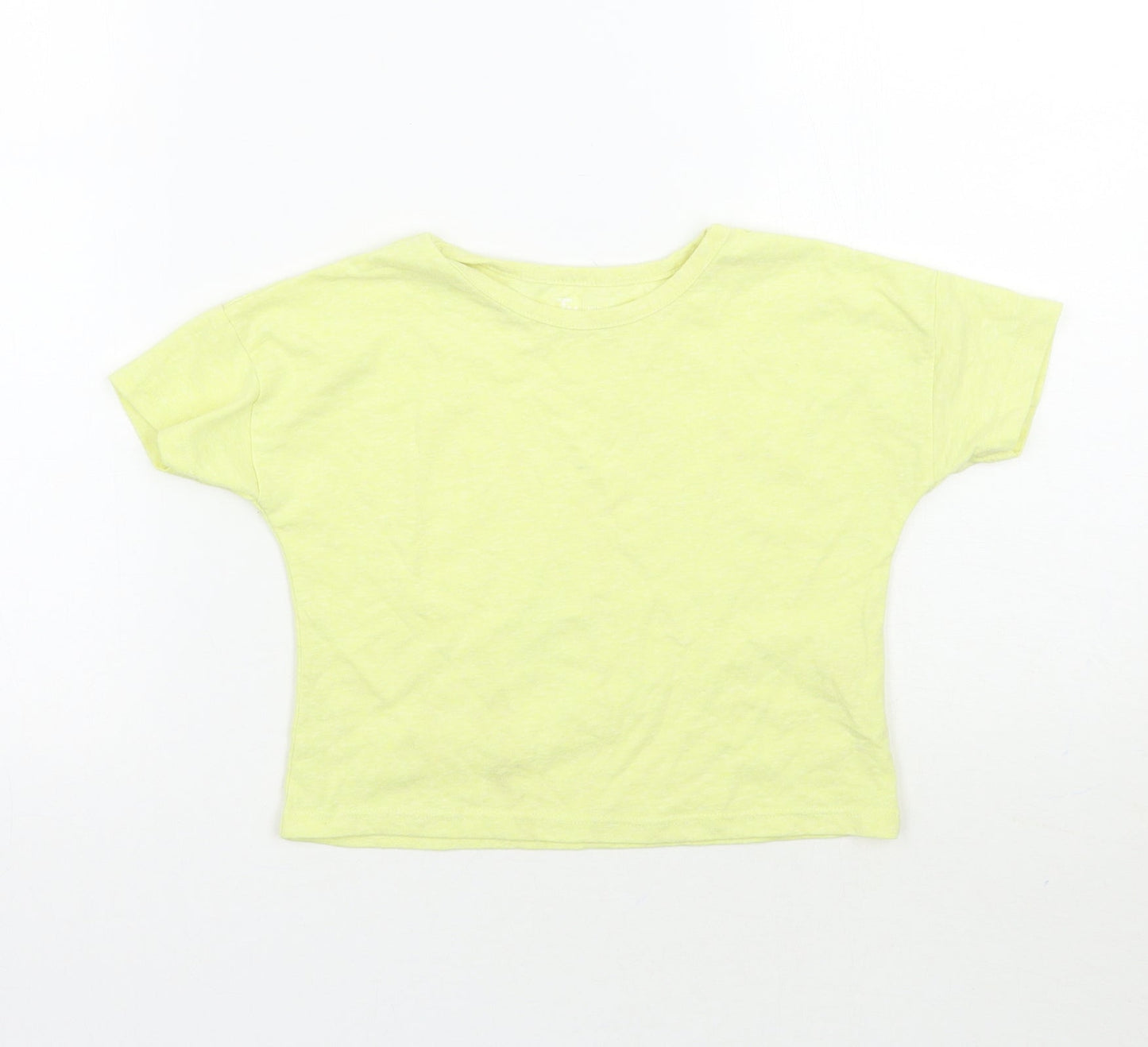 TU Girls Yellow   Basic T-Shirt Size 4 Years