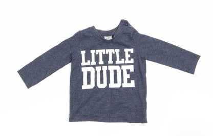 F&F Boys Blue   Basic Casual Size 9-12 Months  - Little Dude