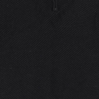 Next Womens Black   Pullover Jumper Size 8  - Open knit back zip subtle shimmer