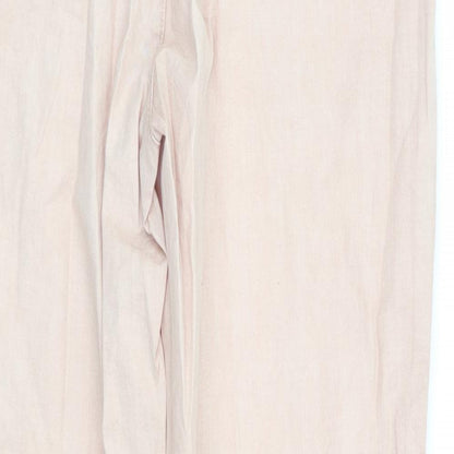 Preworn Womens Pink   Jogger Trousers Size 8 L25.5 in - Cropped peach in colour