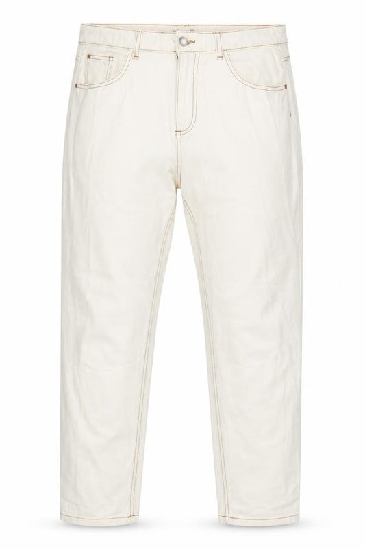 Denim Co Womens Ivory   Straight Jeans Size 12 L28.5 in