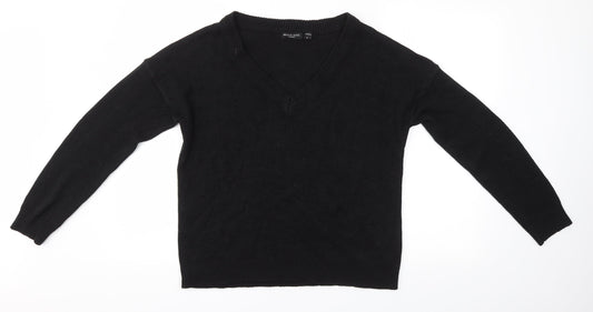 Brave Soul Womens Black   Pullover Jumper Size S