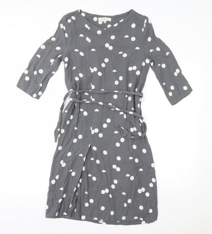 selectewd Womens Grey Polka Dot  A-Line  Size 6