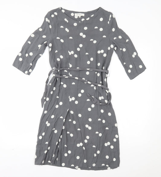 selectewd Womens Grey Polka Dot  A-Line  Size 6