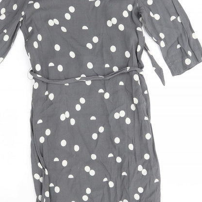 selectewd Womens Grey Polka Dot  A-Line  Size 6