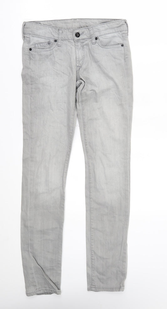 H&M Womens Grey   Straight Jeans Size 26 in L31 in