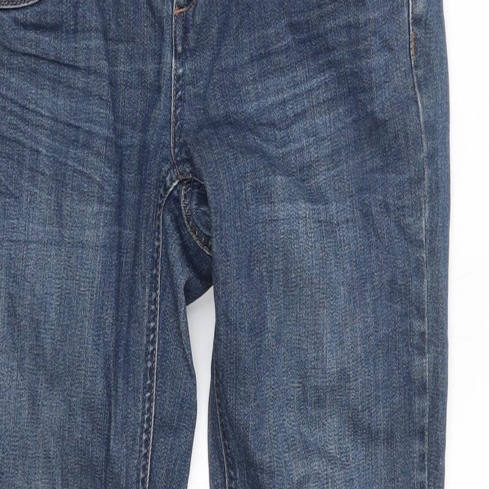 Preworn Womens Blue   Straight Jeans Size 26 L28 in