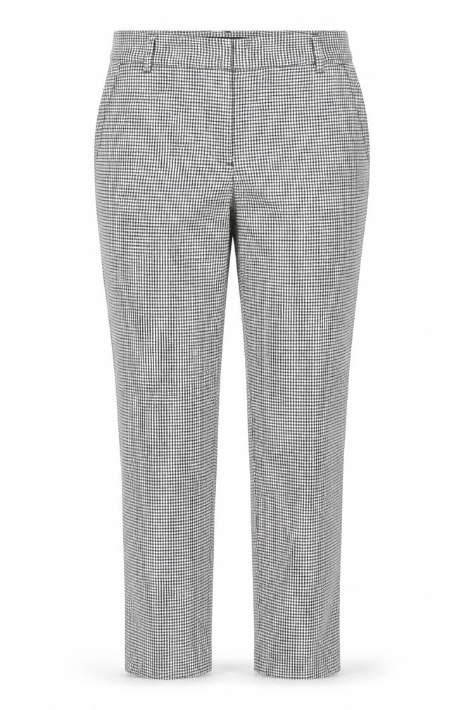 Zara Womens White Check  Trousers  Size 8 L27 in