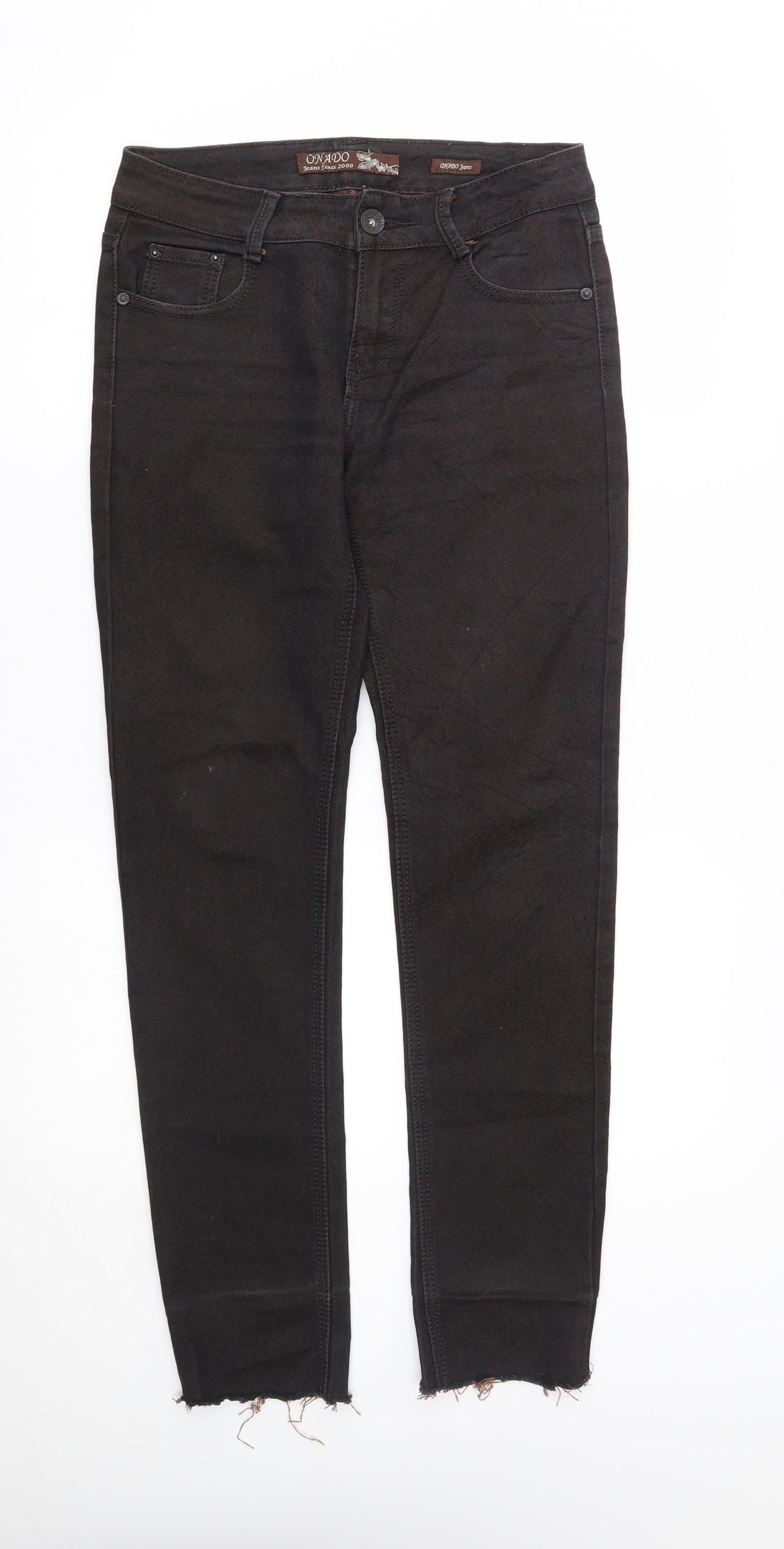 onado Womens Brown   Straight Jeans Size 8 L30 in