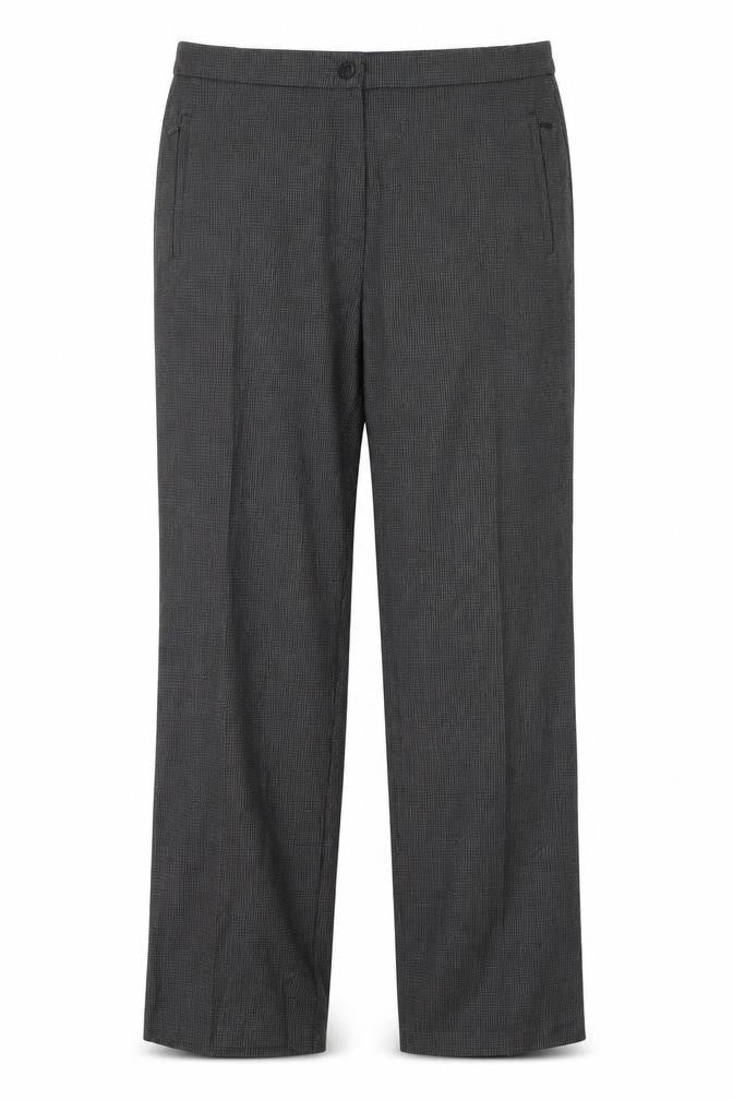 Marks & Spencer Womens Grey Plaid  Trousers  Size 14 L26 in
