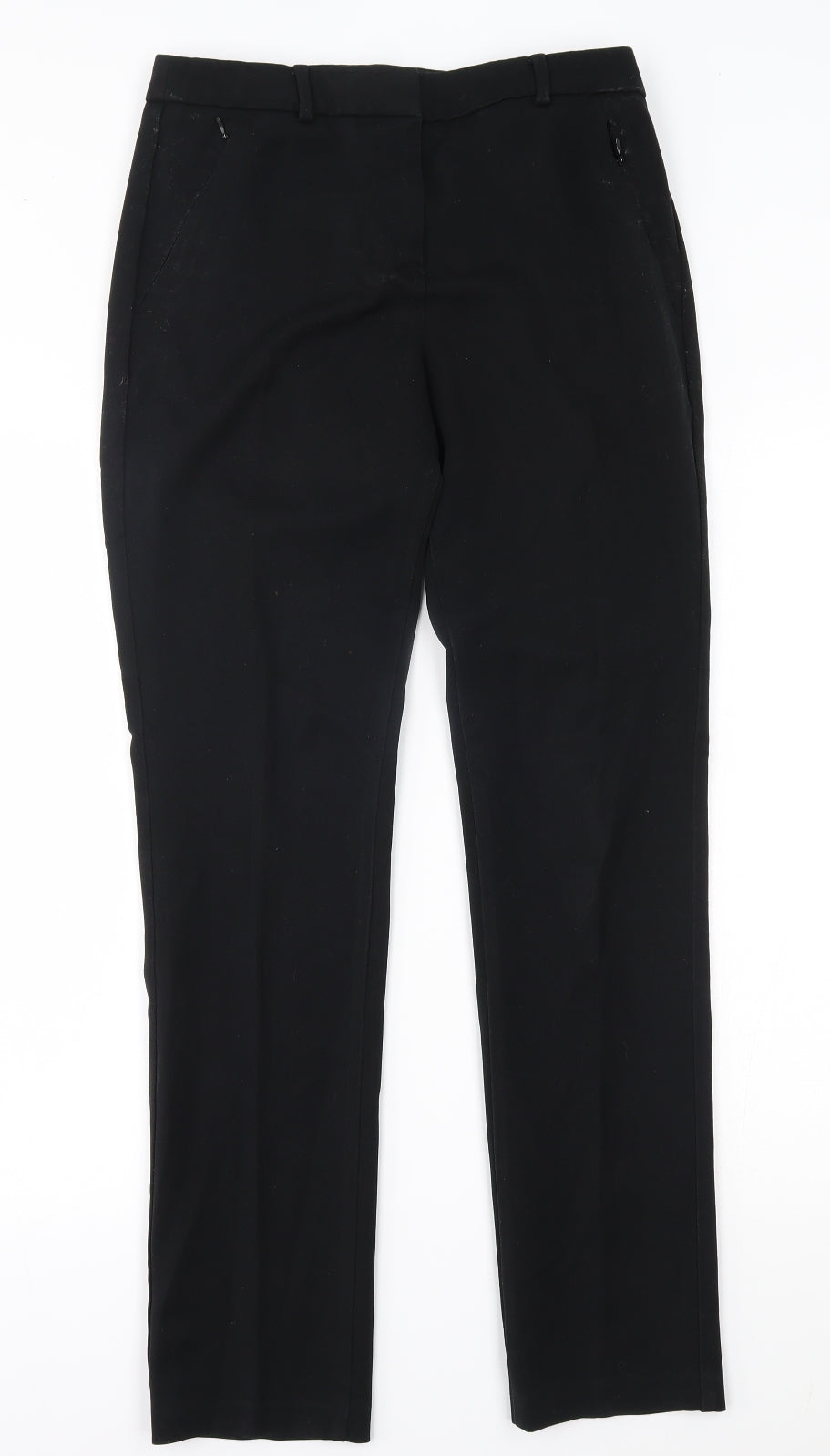 M&S Womens Black   Trousers  Size 8 L29 in