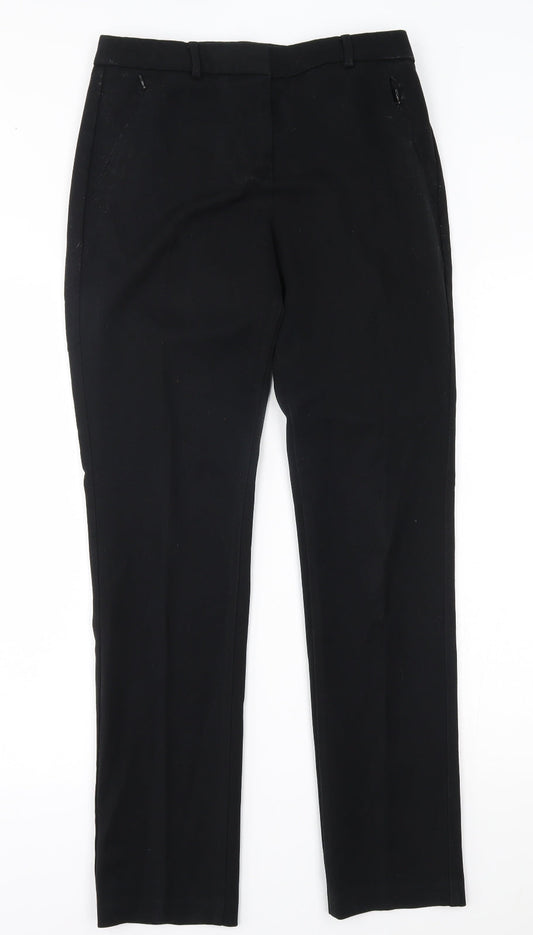 M&S Womens Black   Trousers  Size 8 L29 in
