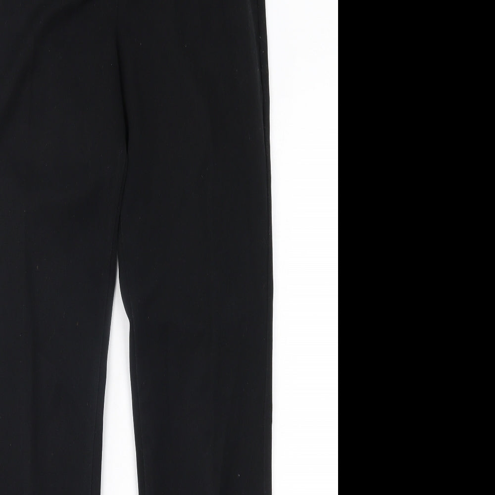M&S Womens Black   Trousers  Size 8 L29 in