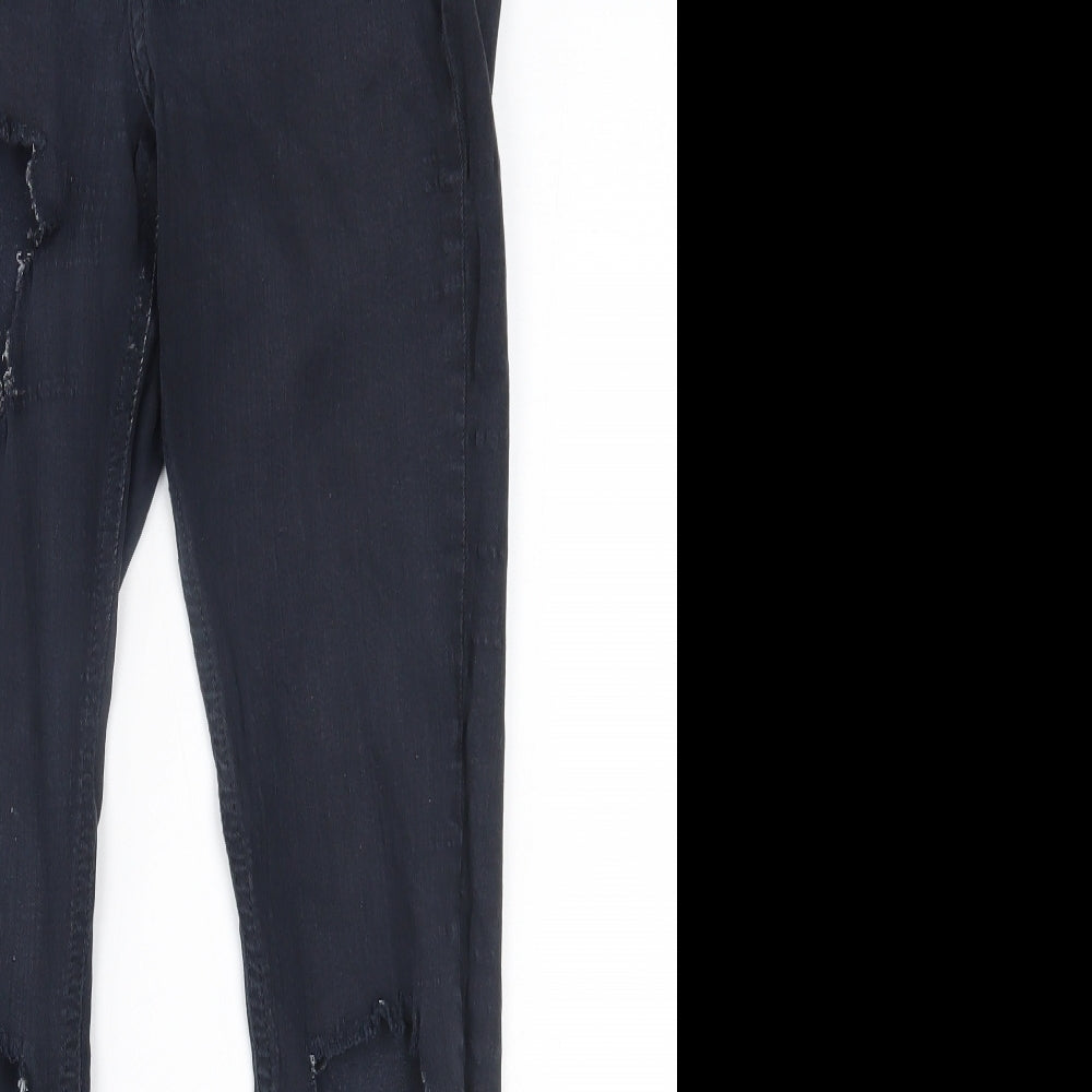 Topshop Womens Blue   Skinny Jeans Size 28 in L30 in