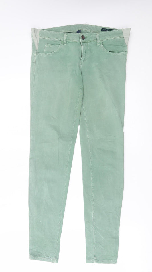 benetton Womens Green   Skinny Jeans Size 32 in L29 in