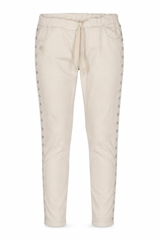 Womens Beige   Skinny Jeans Size 30 in L26 in - ring details