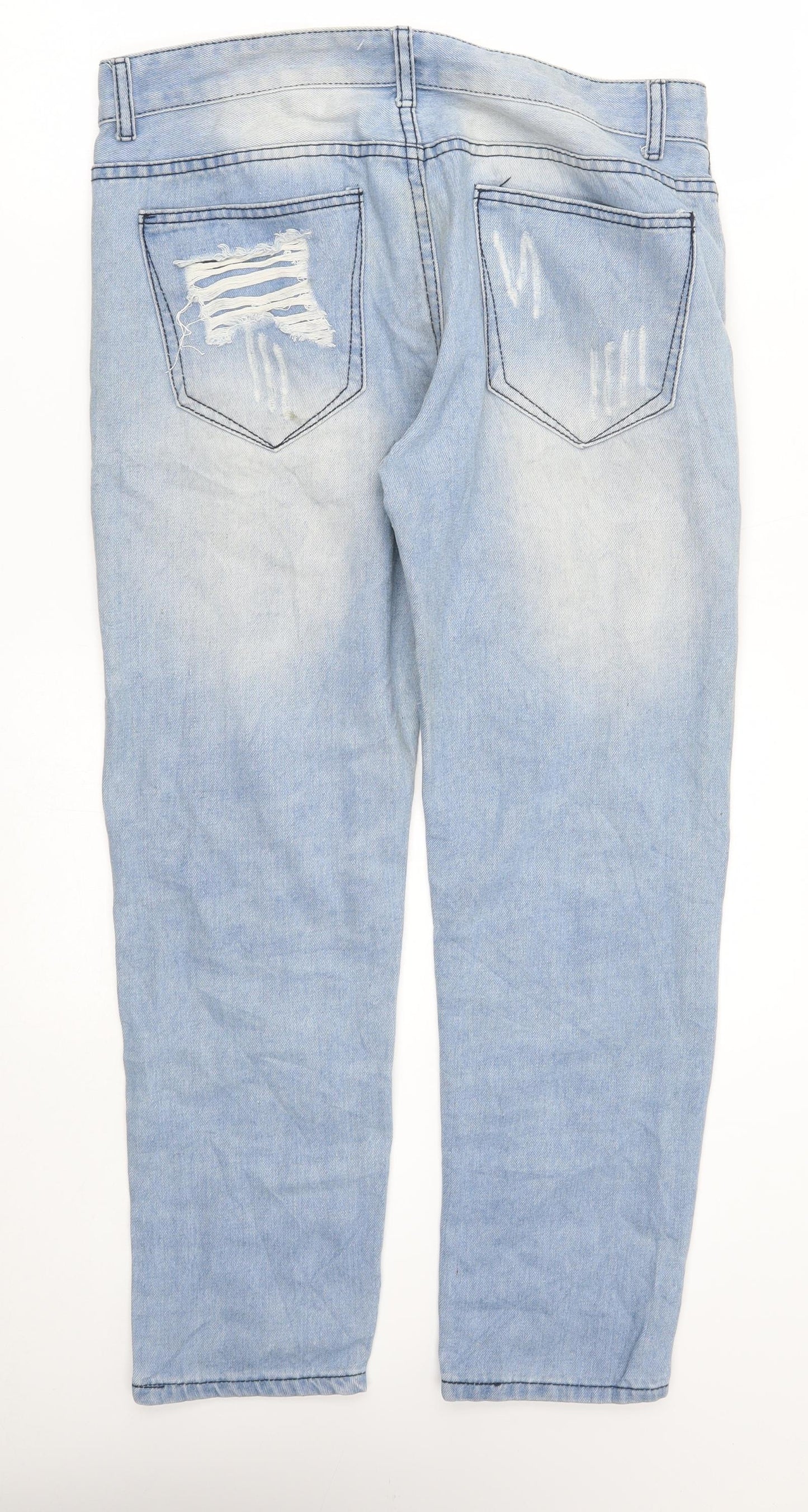 Preworn Womens Blue   Straight Jeans Size 32 in L27 in